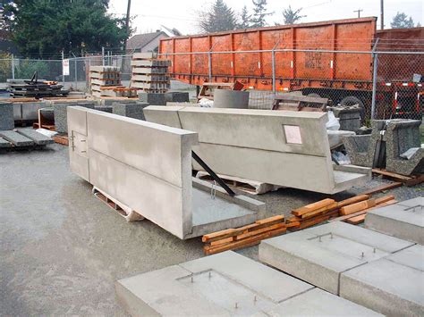 precast concrete L shaped wall panel production Vancouver BC ...