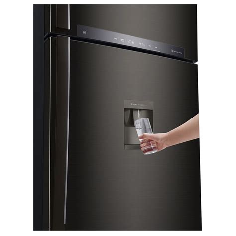 LG Refrigerator Top Freezer 547L Water dispenser Black GN-F722HXHU