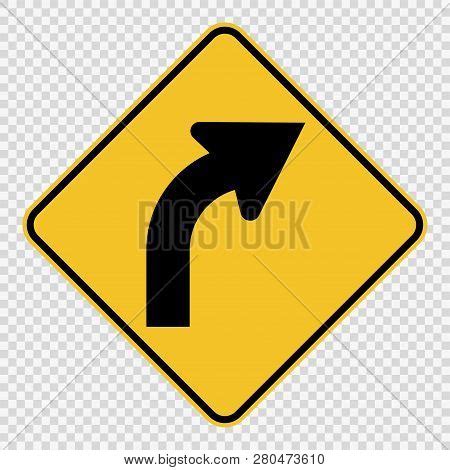 Right Curve Ahead Vector & Photo (Free Trial) | Bigstock