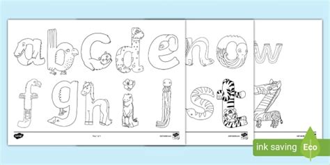 Alphabet Page to Colour - Primary School (teacher made)