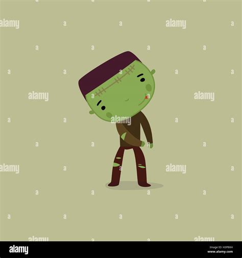 halloween kid zombie. vector cartoon Stock Photo - Alamy