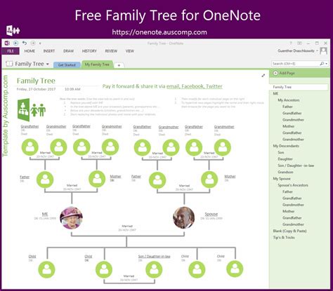 Discover your roots and leave something special for your loved ones. This free MS OneNote ...