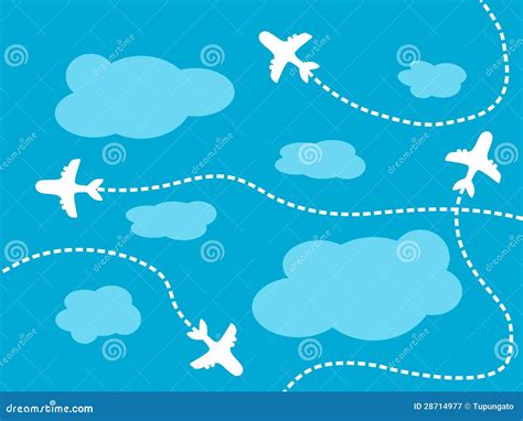 Air travel background stock vector. Illustration of airplanes - 28714977