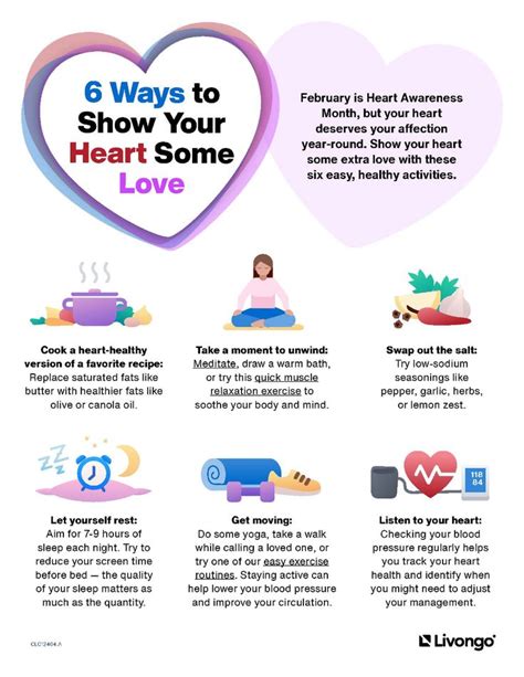 6 Ways to Show Your Heart Some Love | Heart awareness month, Healthy heart tips, Awareness month