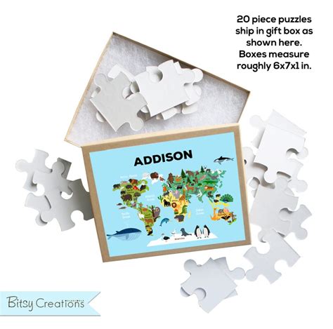 World Map Puzzle for Kids