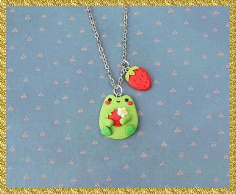 [PaidAd] Funny Handmade Frog Necklace Made By Me Of Polymer Clay.No Matter How Old Are You, It ...