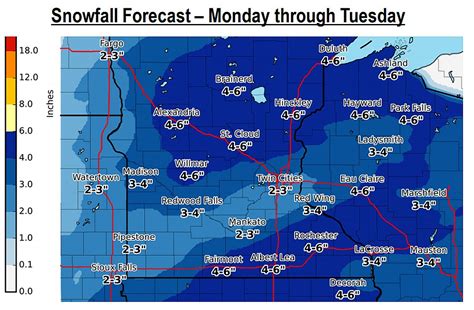 Widespread Snow Possible on Monday, Tuesday