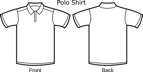 Polo Shirt Template clip art (108344) Free SVG Download / 4 Vector