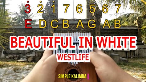 Beautiful In White by Westlife ||•Kalimba with Tab•|| Chords - Chordify