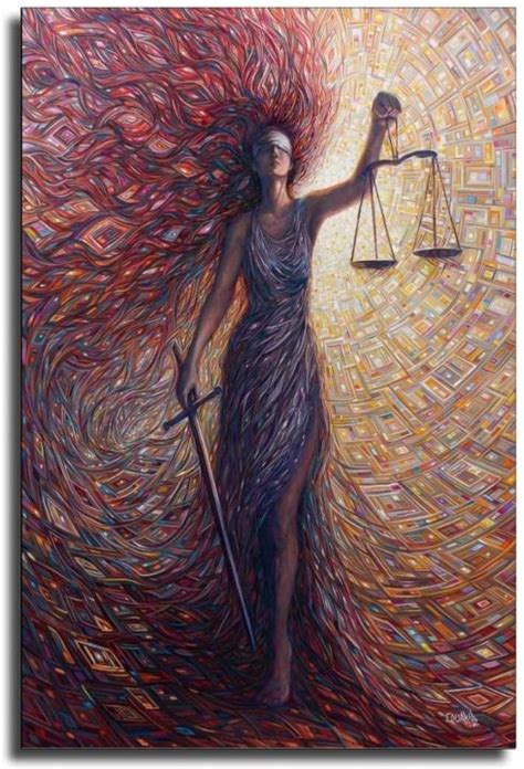 Attorney Gift Lady Justice Scales of Justice Poster Decorative Painting ...