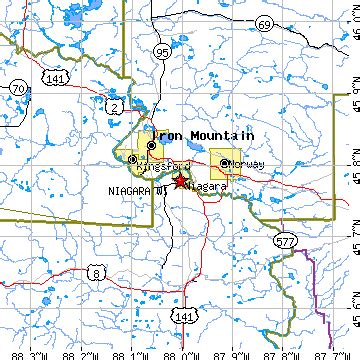 Niagara, Wisconsin (WI) ~ population data, races, housing & economy