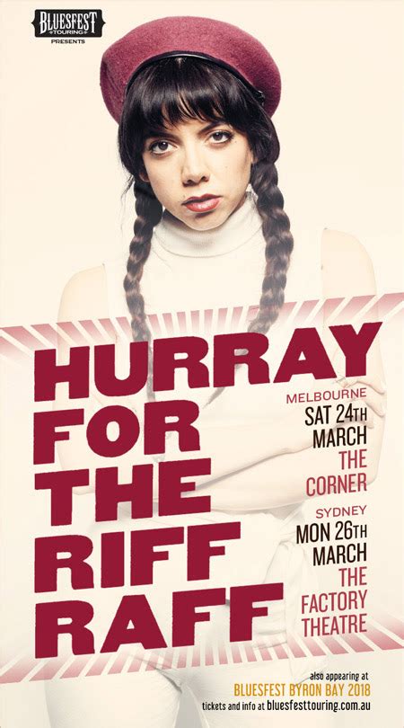 Hurray for the Riff Raff have announced Bluesfest sideshows