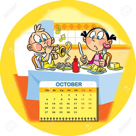 October Calendar Clipart | Free download on ClipArtMag