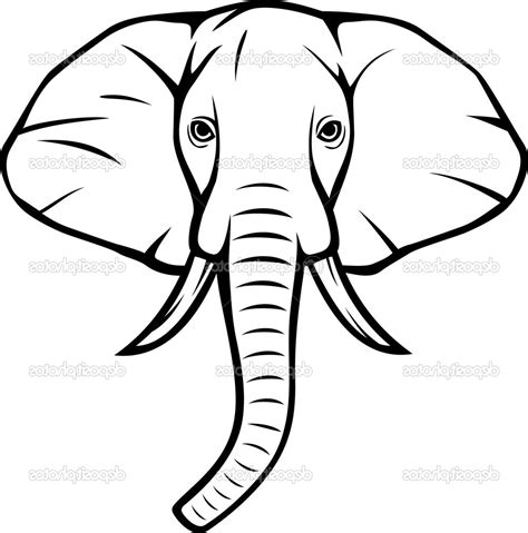 Elephant Drawing Face at GetDrawings | Free download