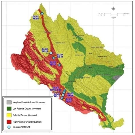 Vulnarability map of mass movement in Kuantan Singingi Regency and... | Download Scientific Diagram