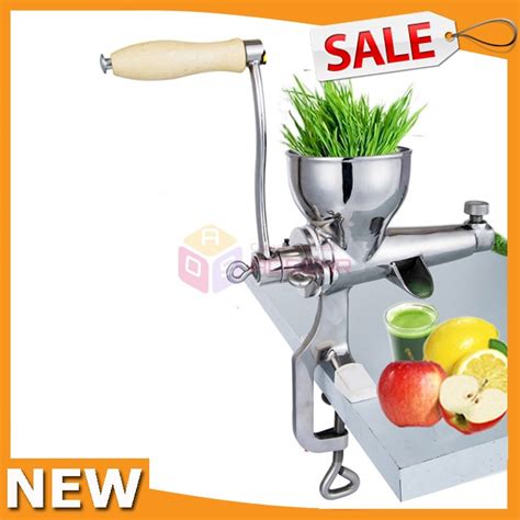 스테인레스 스틸 핸드 밀 잔디 Juicer 수동 Auger 느린 주스 과일 Wheatgrass 야채 오렌지 주스 추출기 기계|machine machine|machine ...