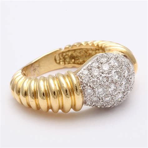 Super Chic Diamond Pinky Ring at 1stDibs | diamond pinky rings, pinky diamond, gold and diamond ...