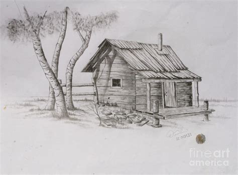 The Line Shack Drawing by Christopher Keeler Doolin