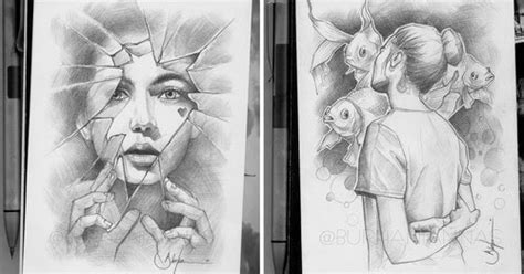 Design Stack: A Blog about Art, Design and Architecture: Pencil Drawings Depicting Emotions