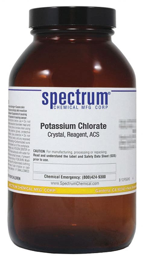 3811-04-9, 122.55, Potassium Chlorate, Crystal, Reagent, ACS - 6MMV5 ...