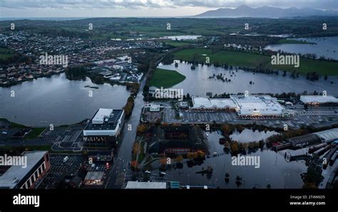 Downpatrick, Northern Ireland United Kingdom. 1st, November 2023 - Aerial Photographs showing ...