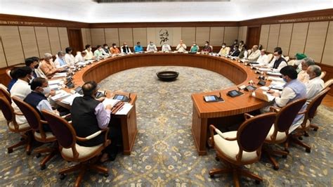 PM Modi chairs in-person Union Cabinet meeting today after more than a ...