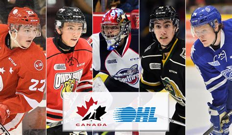 15 OHL Players Named to Canada’s National Junior Team Selection Camp ...