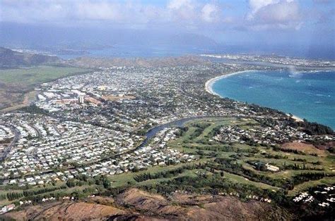 Aerial view of Kailua, Oahu | Aerial view, Kailua, Oahu