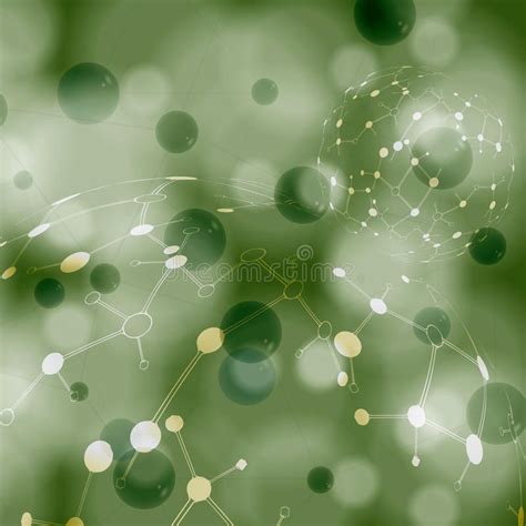 Abstract molecule green background royalty free illustration in 2023 | Green backgrounds, Free ...