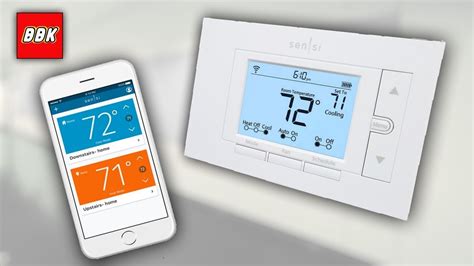 Emerson Sensi Wi-Fi Thermostat for Smart Home Installation Set Up DIY ...