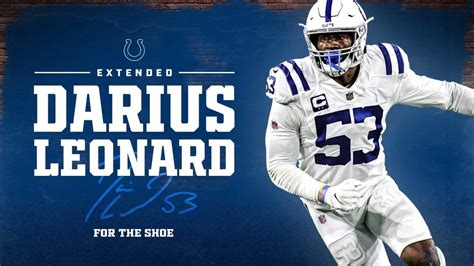 Colts Sign All Pro Linebacker Darius Leonard To Contract Extension