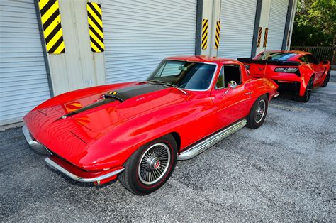 1967, Chevrolet, Corvette, Stingray, Muscle, Classic, Original, Red ...