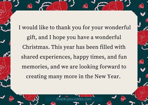 Thank You For Christmas Gift: 21 Thank You Notes To Appreciate