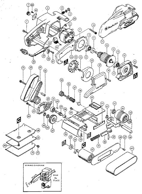 Makita Belt Sander Parts List | Reviewmotors.co