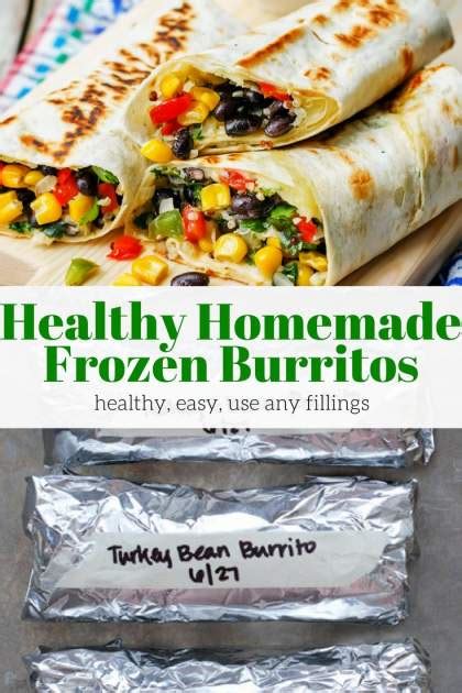 Healthy Homemade Frozen Burritos - Slender Kitchen