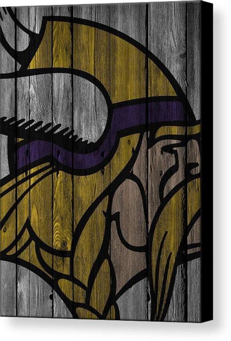 Minnesota Vikings Wood Fence Canvas Print / Canvas Art by Joe Hamilton ...