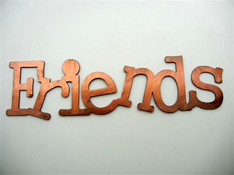 Friends Metal Word Art - Etsy