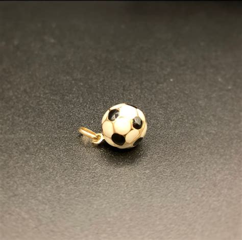 14K Gold Soccer Ball Pendant Soccer Jewelery Gold Soccer - Etsy