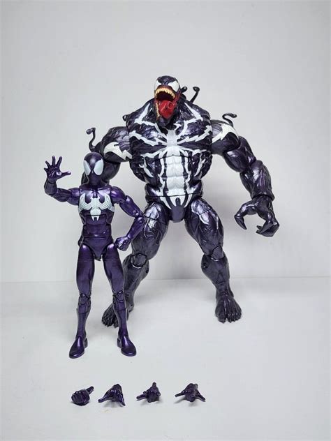 Marvel Legends Purple Symbiote Spiderman & Venom BAF Bundle, Hobbies ...