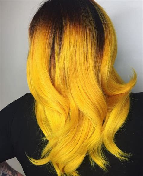 857 best Yellow & Orange Hair images on Pinterest | Colourful hair ...