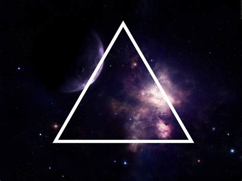 I may not be a hipster, but I just adore this triangle. | Space art wallpaper, Space art, Art ...