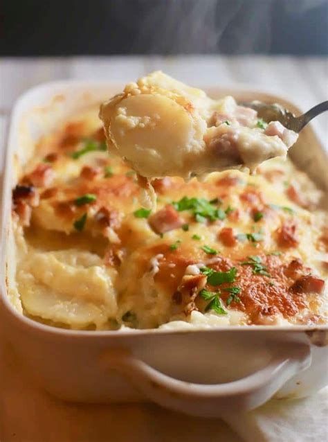 Quick and Easy Au Gratin Potatoes and Ham also known as Cheesy ...