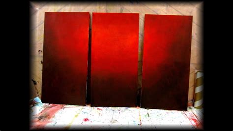 How to paint a vibrant red background - STEP by STEP - fast and easy - YouTube