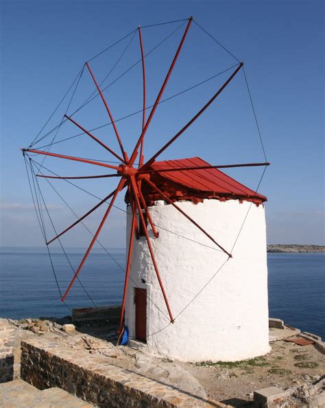 red windmill Kardamyla Photo from Anemi in Chios | Greece.com