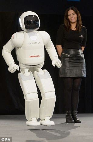 Asimo the football playing, disco dancing robot who can even pour you a drink | Daily Mail Online