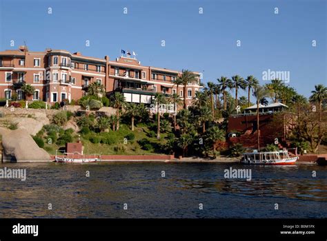 View from the River Nile of the Old Cataract Hotel made famous by ...