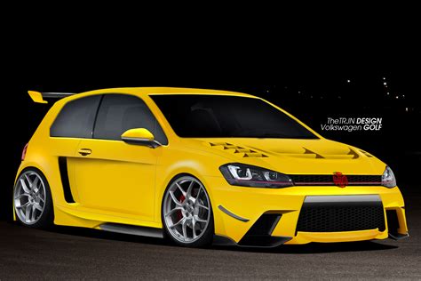 Volkswagen Golf - Yellow by TheTRJn on DeviantArt