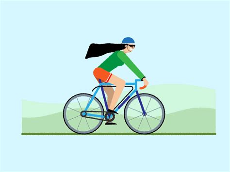 Bicycling Though The Park | Animated GIF | Ferdi Jajai | Motion design ...