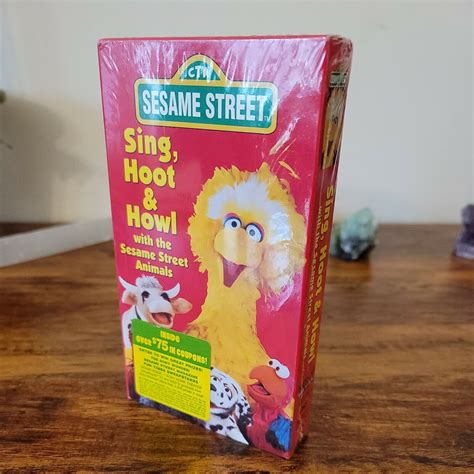 Sealed Sesame Street Sing Hoot Howl VHS Video VCR Tape RARE Elmo Songs ...