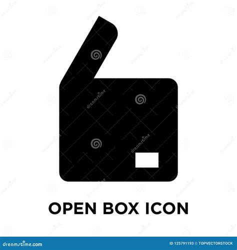 Open Box Icon Vector Isolated on White Background, Logo Concept Stock ...